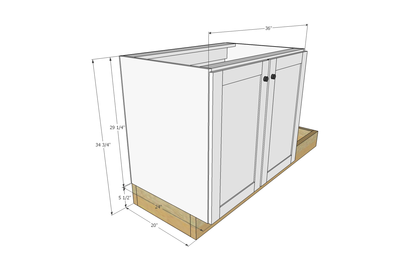 Elegant Base Kitchen Cabinet Height Ana White Euro Style Sink For Our Standard Size L Sizes And Tag Nanilumi View Larger Bruce Cabinets Sliding Door Lock Decor Stainless Steel Outdoor