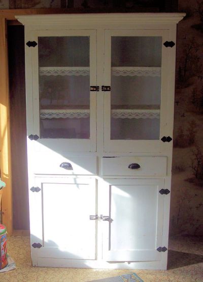 Best Antique Kitchen Pantry Cabinet Vintage White Cupboard 1880 Old 1507144110 400x554 Ebafd4e37060e662