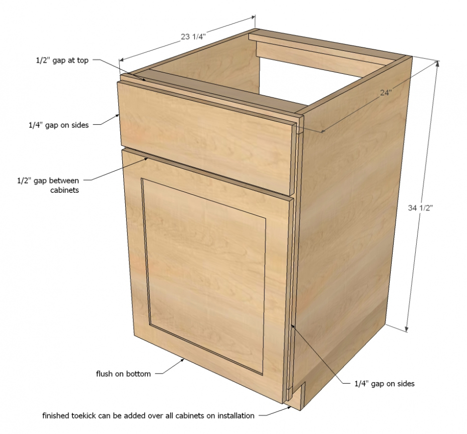 Best Base Kitchen Cabinet Height Ana White Face Frame Carcass Diy Projects Standard