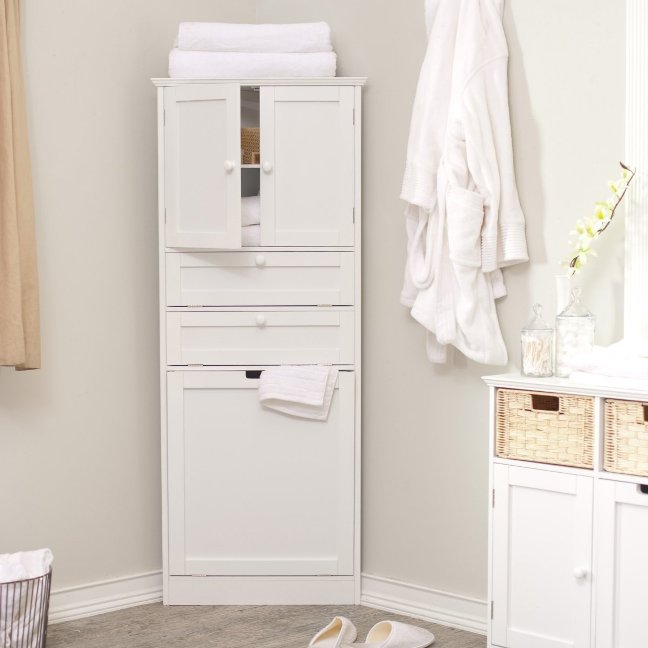 Breathtaking Corner Bathroom Storage Cabinet Cool Linen Cabinets In