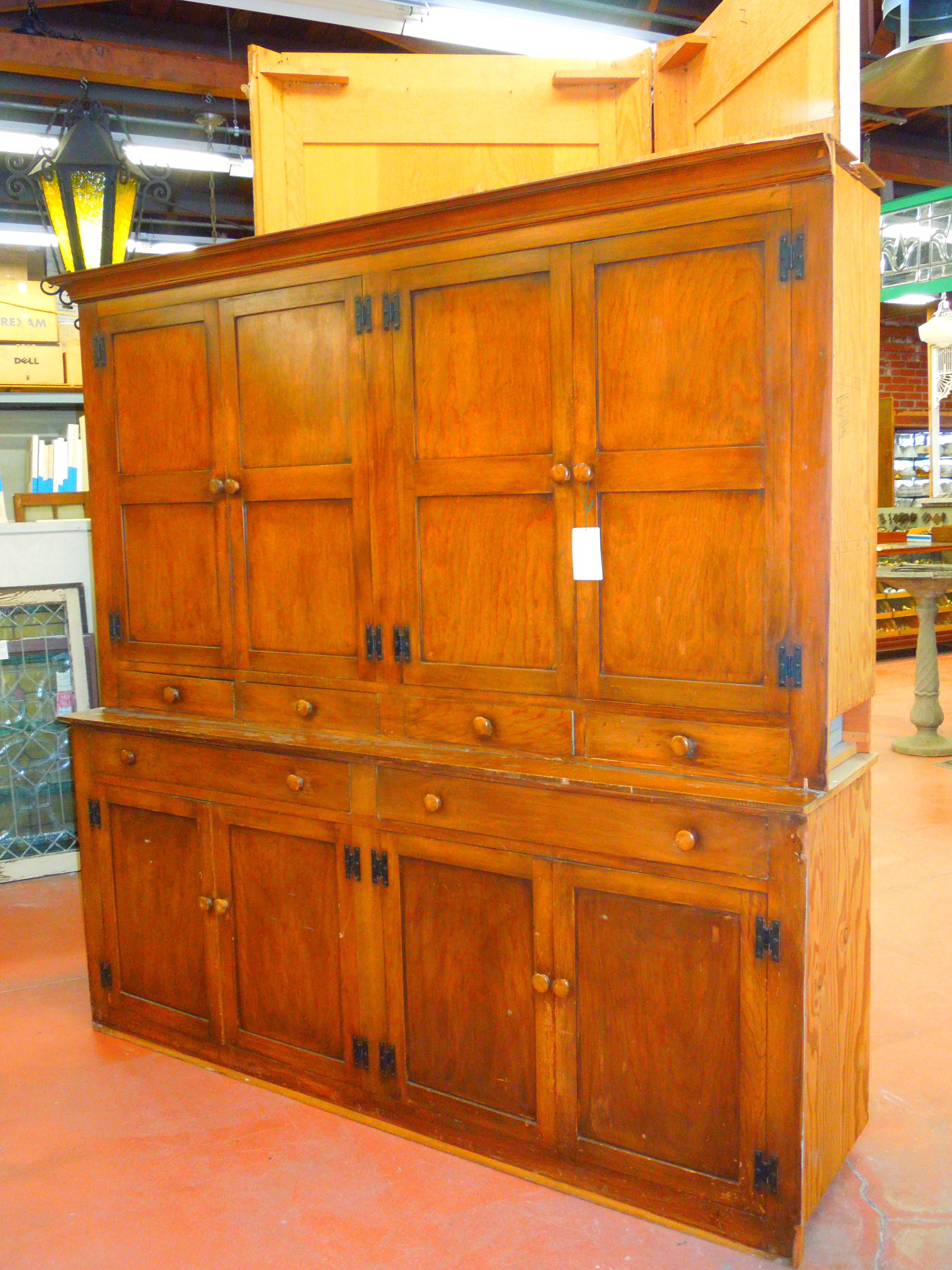 Cute Antique Kitchen Pantry Cabinet Vintage With Viewing Tag Featured L B4e175aabddfc20e