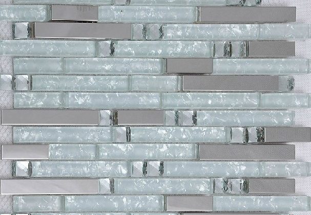 Cute Glass And Metal Mosaic Backsplash SSMT131 004