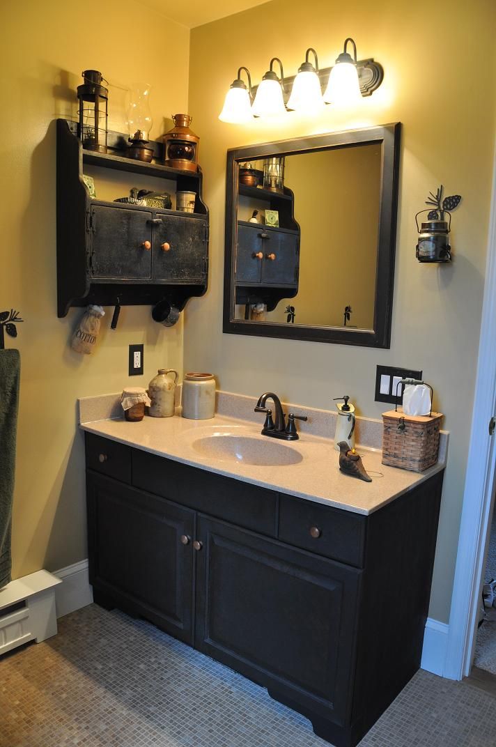 Cute Primitive Bathroom Wall Cabinets