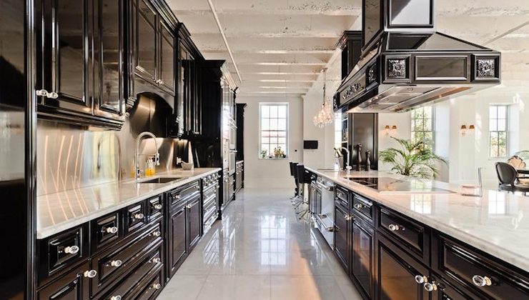 Extraordinary Black Lacquer Kitchen Cabinets 65f0c8397bf5