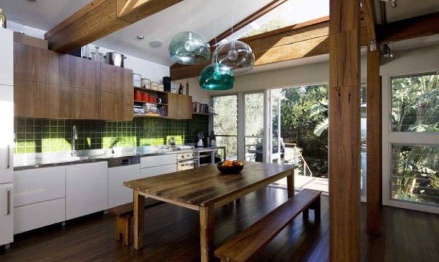 Extraordinary Fly Lights For Kitchens Trio Of FLY Pendant In A Rustic Kitchen 870x520