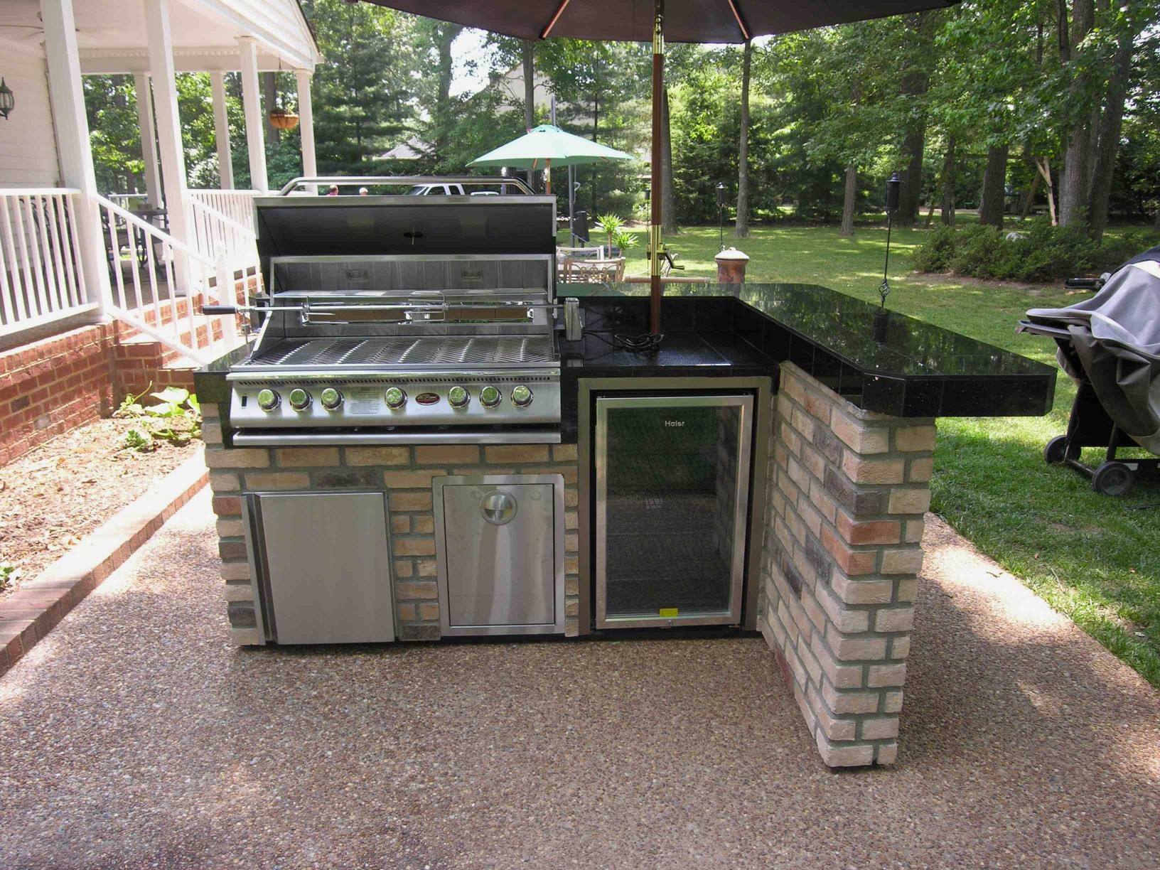 Extraordinary Modular Outdoor Kitchens Kitchen And Pleasant Blueprints With Remarkable