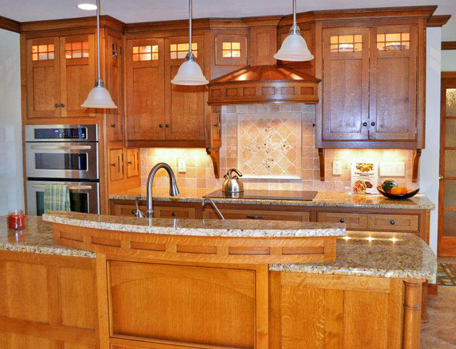 Fascinating Kitchen Cabinets Craftsman Style Traditional