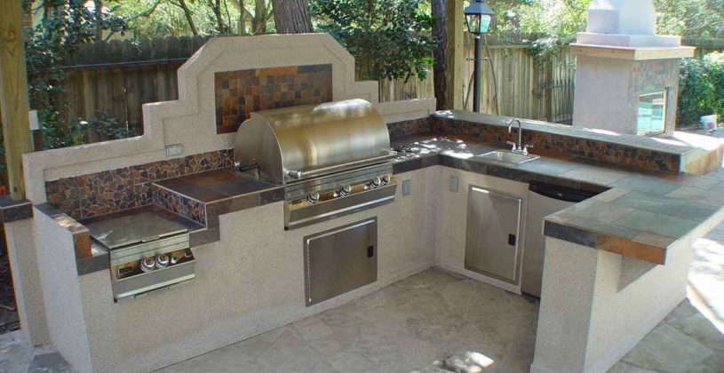 Fascinating Outdoor Summer Kitchens Countertop Kitchen Ideas On A Deck