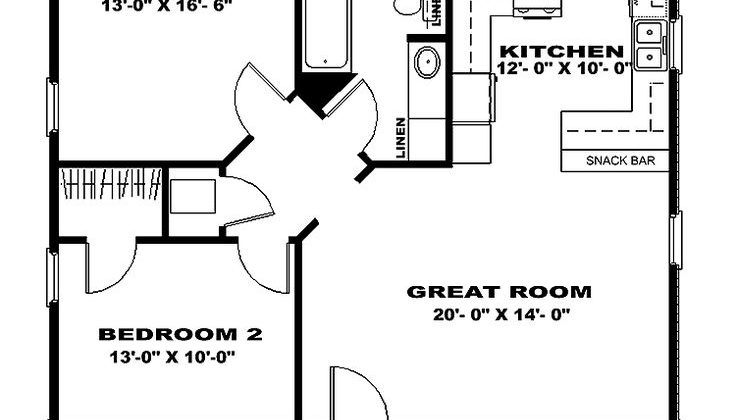 Fascinating Small 2 Bedroom House Plans Cottage Country Style