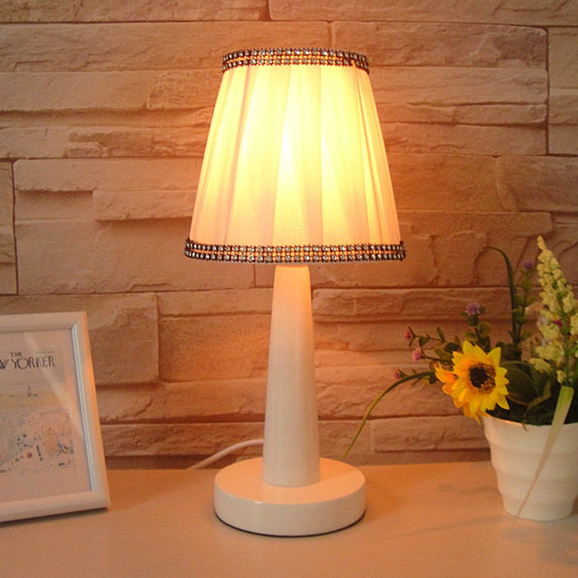 Fascinating Small Table Lamps Bedroom Promotion Brief Desk Lamp Modern Fashion Rustic Bed Lighting Fabric Decoration Jpg 640x640