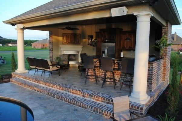 Good Backyard Outdoor Kitchen Designs With Pool And Extraordinary Gingembre Co 0