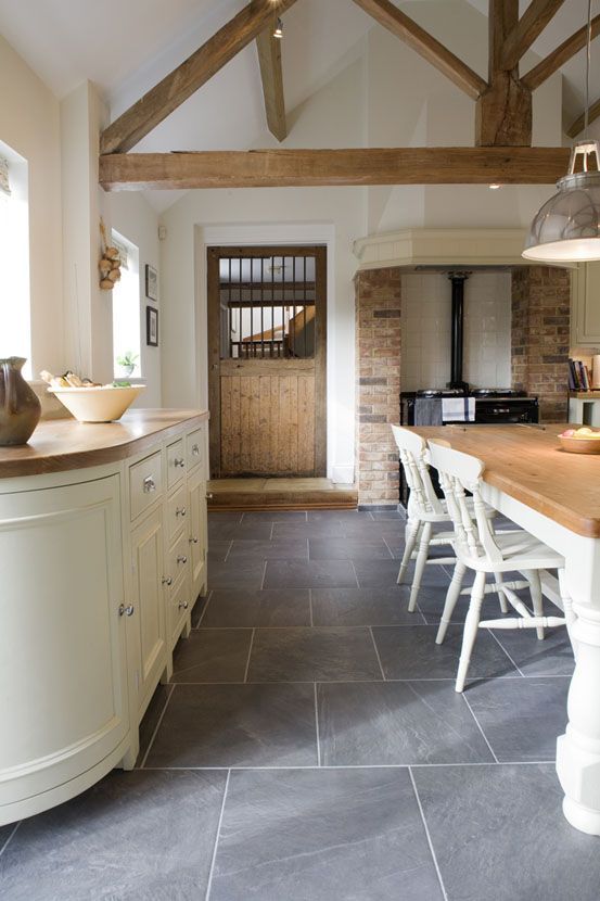 Good Farmhouse Kitchen Floor Tiles Slate Floors Barn