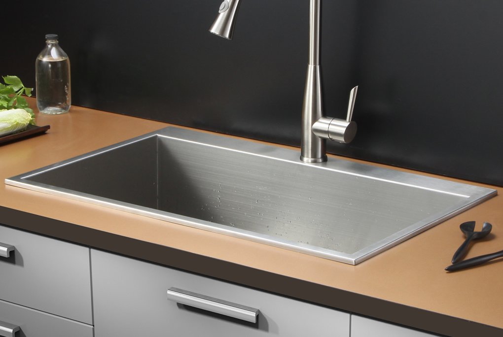 Good Single Bowl Kitchen Sinks Tirana 33 2522 X 21 Drop In Sink