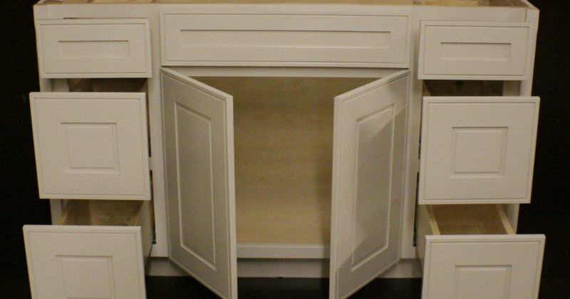 Gorgeous Bathroom Base Cabinets With Drawers Intricate Sink Cabinet Kraftmaid About Mushroom Maple