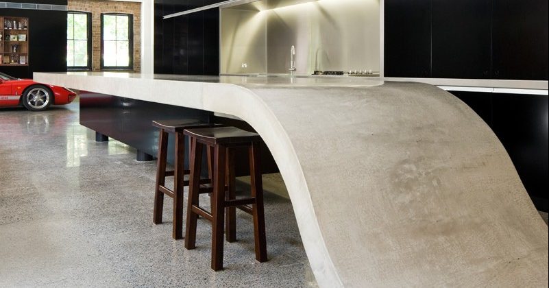 Gorgeous Cement Kitchen Floors