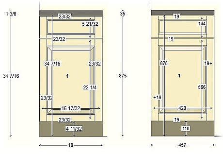 Gorgeous Kitchen Cabinet Door Sizes Metric Cabinets Parts