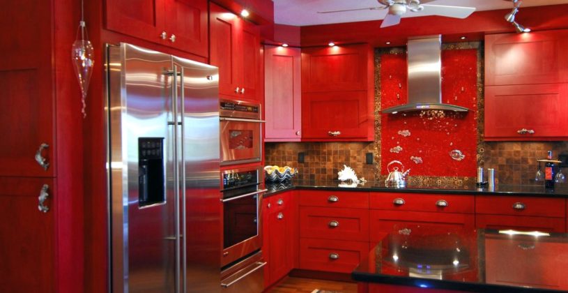 Gorgeous Rustic Red Kitchen Cabinets Gallery With Images Ideas