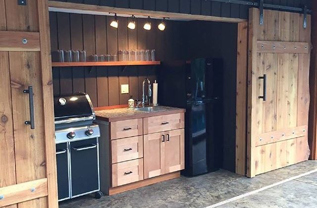 Great Barn Door Style Kitchen Cabinets Sliding Hardware Doors