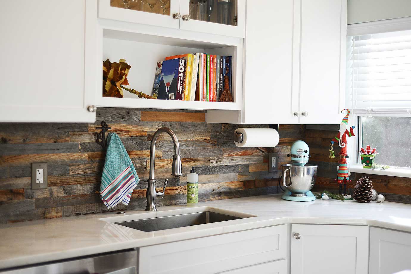 Great Reclaimed Wood Kitchen Backsplash Nokomis 2 X 18 Rawhide Residential 9