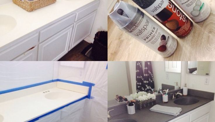 Impressive Spray Paint Laminate Countertops Appealing Best 25 Painting Bathroom Ideas On Pinterest In Countertop