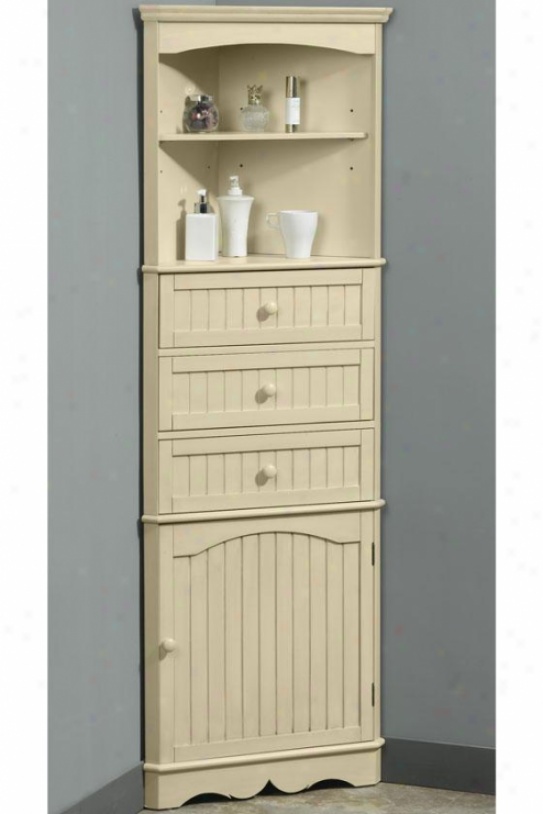 Lovely Corner Bathroom Storage Cabinet