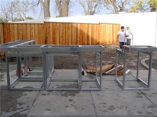 Lovely Outdoor Kitchen Island Frame Kit Bar Kits Construction Bbq Coach Module New