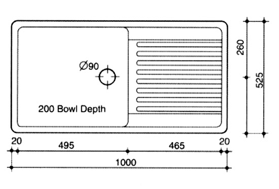 Magnificent Kitchen Sink Sizes Dimensions Standard Size Bathroom Design Concept Picture Good