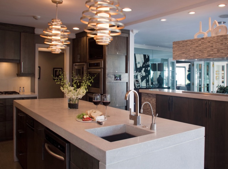 Magnificent Modern Kitchen Countertops 18 Wrap Ret