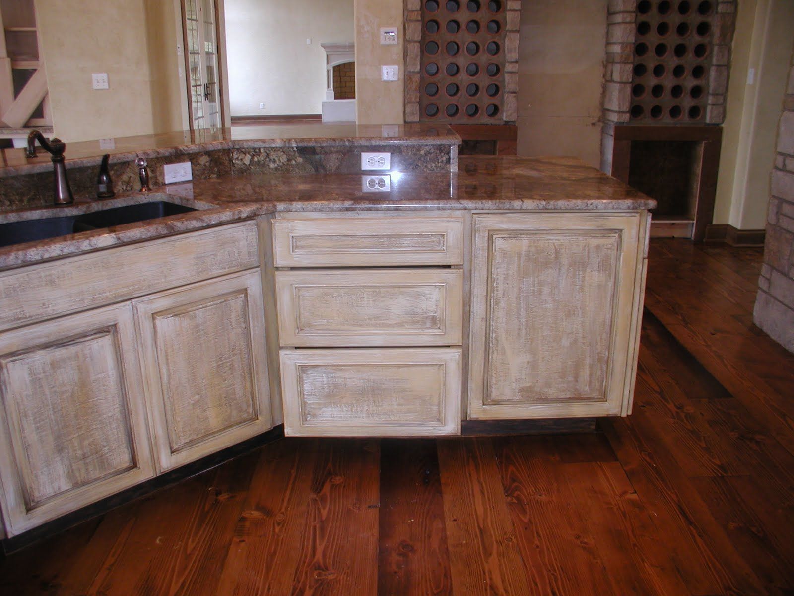 Magnificent Painting Kitchen Cabinets Distressed White