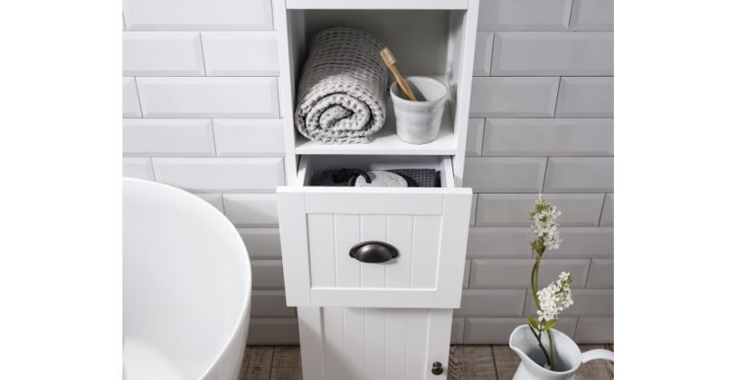 Marvelous Bathroom Tall Cabinets Tallboy Cabinet Also Wall Hung Slim Storage With Mirror Door Black
