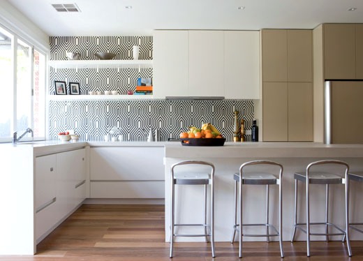 Marvelous Beautiful Backsplashes Kitchen Black White Backsplash The Design Files
