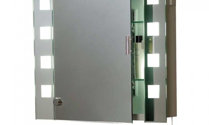 Pretty Bathroom Mirror Cabinet With Lights And Shaver Socket Only Ineffective Light Shaving Cables Build Magic Their Cast Deep Below Nose