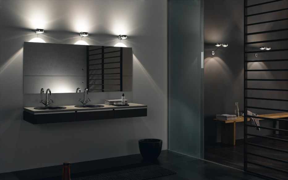 Stunning Bathroom Above Mirror Lighting Light Fixtures Over Big