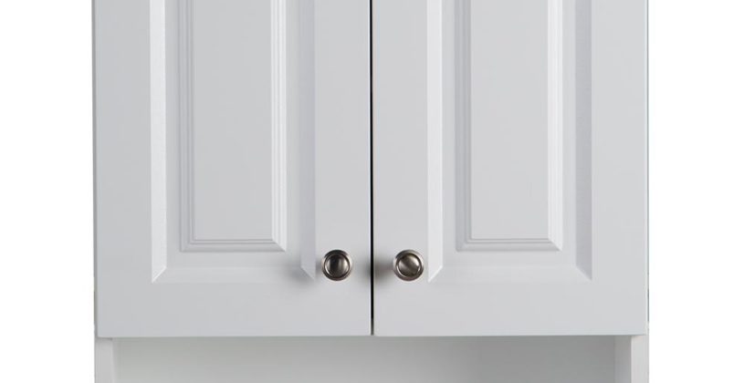 Wonderful 2 Door Bathroom Wall Cabinet White Glacier Bay Cabinets Laoj25com Wh 64 1000