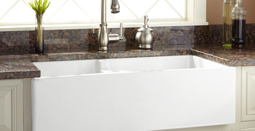 Wonderful Fire Clay Kitchen Sinks 405312 L 36 Risinger Farmhouse Sink Smooth Apron White 1 3