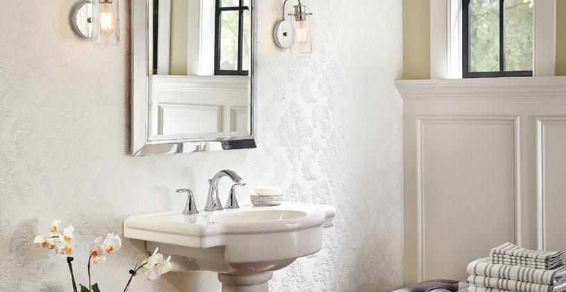Wonderful Kichler Bathroom Lighting Fixtures 45458CH 45457CH Braelyn Chrome Bath
