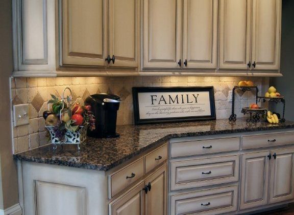 Wonderful Painting Kitchen Cabinets Distressed White Antique Kitchens Oak