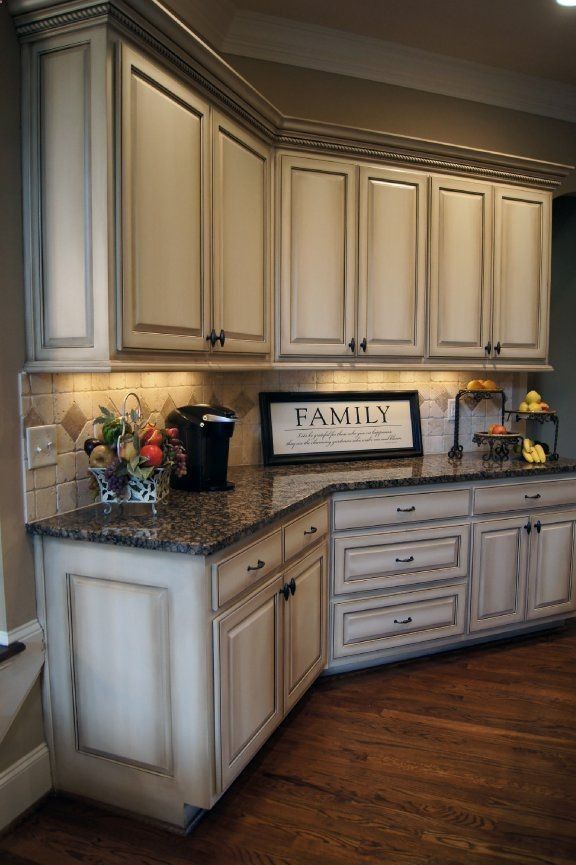 Wonderful Painting Kitchen Cabinets Distressed White Antique Kitchens Oak
