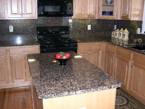 Wonderful Pictures Of Granite Kitchen Countertops And Backsplashes Backsplash With